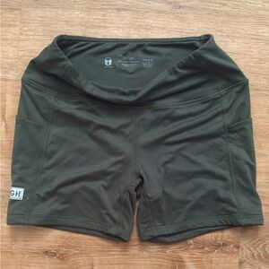Olive Green Athletic Shorts